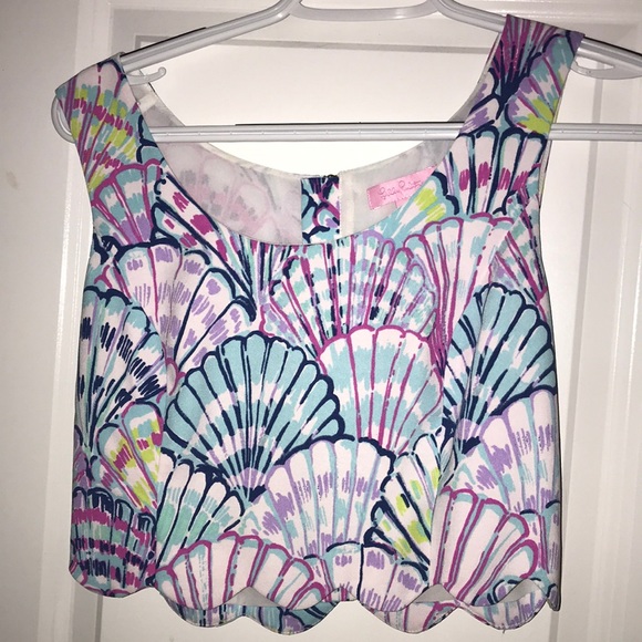 Lilly Pulitzer she’ll 2 piece crop top set - Picture 2 of 6